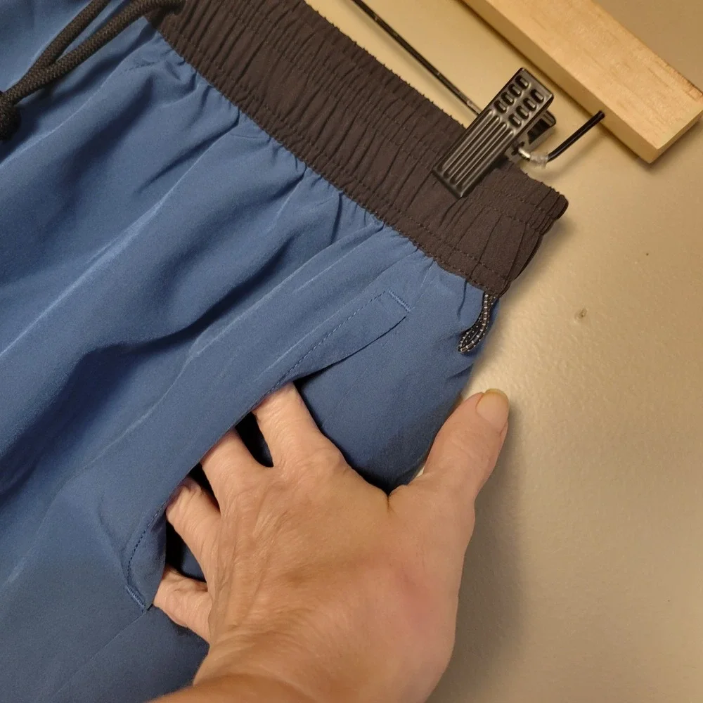 Manfinity Pursue Athletic Shorts Mens S Blue Brown Excellent Activewear Gym
